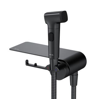 Гигиенический душ со смесителем AM.PM Func F0H8F922 Черный матовый